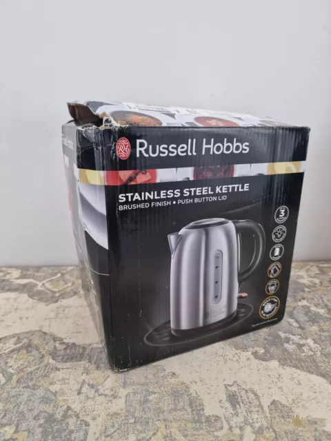 Russell Hobbs Snowdon Brushed 3000W 1.7 Litre Stainless Steel Electric Kettle