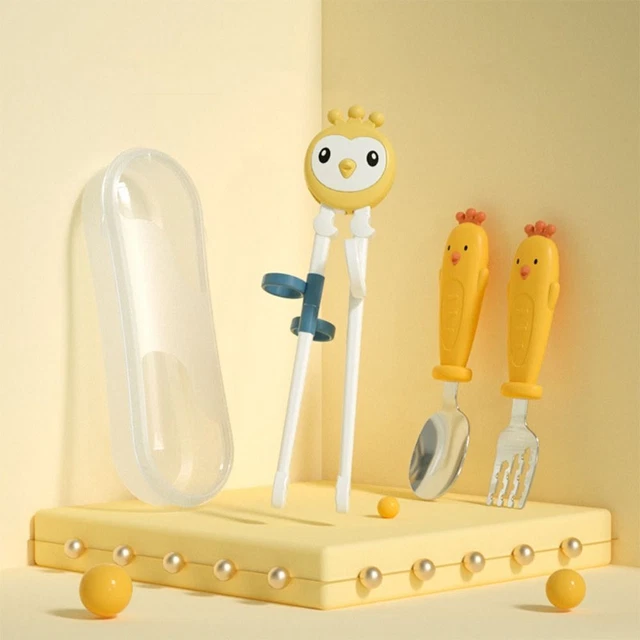 Kids Training Chopsticks Toddler Utensils Baby Spoon Silverware Set  Kids