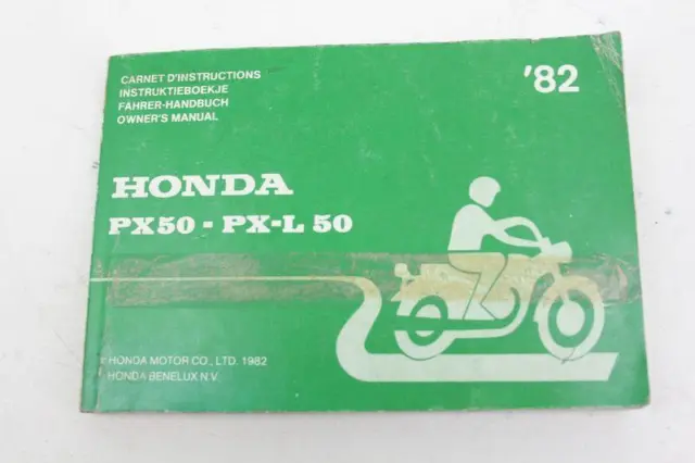 Manuale Uso Inglese Honda Px 50 Lingue: Fra - Ola - Eng - De