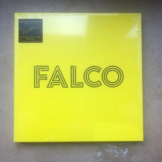 Falco - 4 coloured vinyl BOX SET NEW SS SEALED Einzelhaft Junge Roemer 3 Remixes
