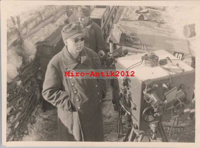 Foto, Wk2, junger Flakhelfer, Messgerät, Stellung (N)50953