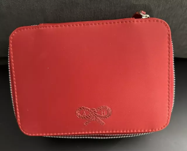 Anya Hindmarch Red British Airways First Class Amenity Kit Case Only RARE