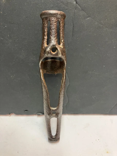 Vintage Horse Buggy Carriage sleigh Whip Bracket Holder old cast iron