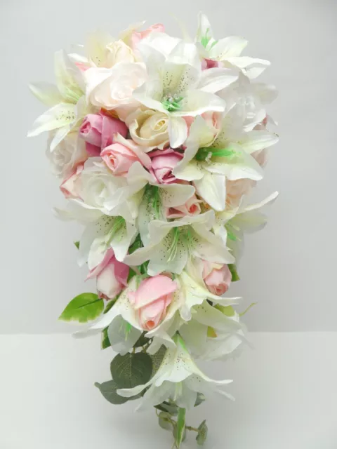 Brautstrauß Wasserfall Cascade Blumenstrauß Hochzeit Braut Strauß Blume