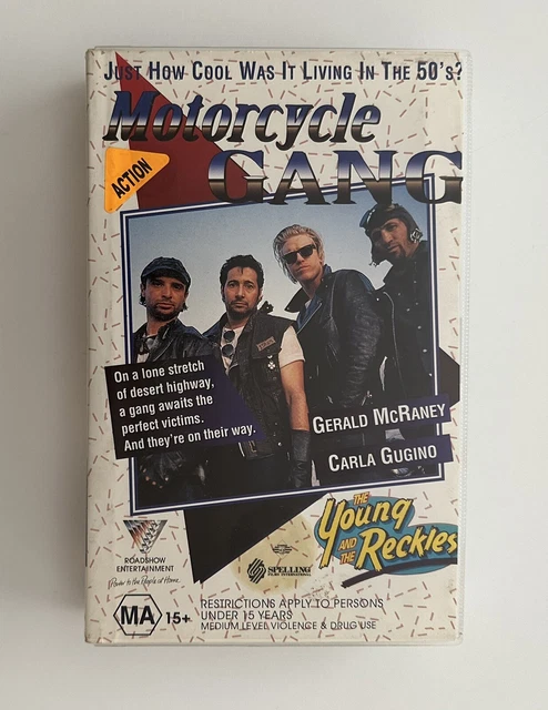 MOTORCYCLE GANG [VHS] Roadshow Big Box Ex-Rental Video Tape Action 1994 ...