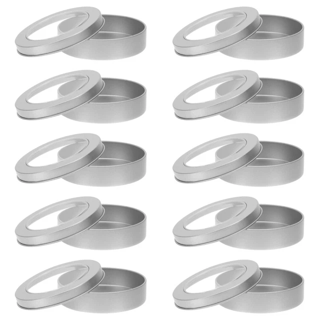 10 Pcs Leere Kerzendosen -Plätzchen-Blechdose Mini-Container Halterung