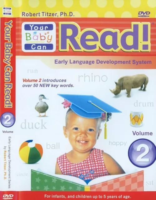 Your Baby Can Read! Vol 2 DVD (Region 1) VGC Early Language Development System