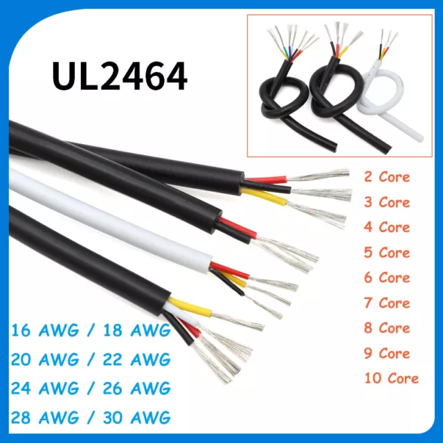 Multicore PVC Sheathed Cable 16/18/20/22/24/26/28/30 AWG Signal Flexible Wire