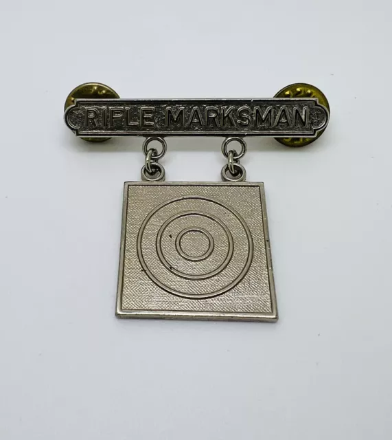 USMC US MARINE Corps Rifle Marksman Qualification Badge Insignia Pin ...
