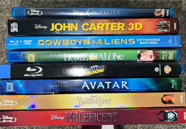 LOT OF LIVE action Disney DVDs Cinderella, Beauty And The Beast ...