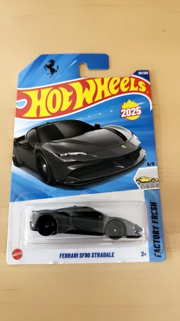 Hot Wheels Ferrari SF90 Stradale 2025 - Carte EU Factory Fresh - 191/250 - En Blister Non Ouvert