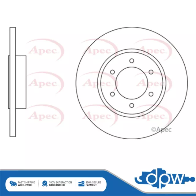 Fits Nissan Cabstar 2004-2013 2.5 D dCi 3.0 1x Brake Disc Rear DPW #3 43206MB60A