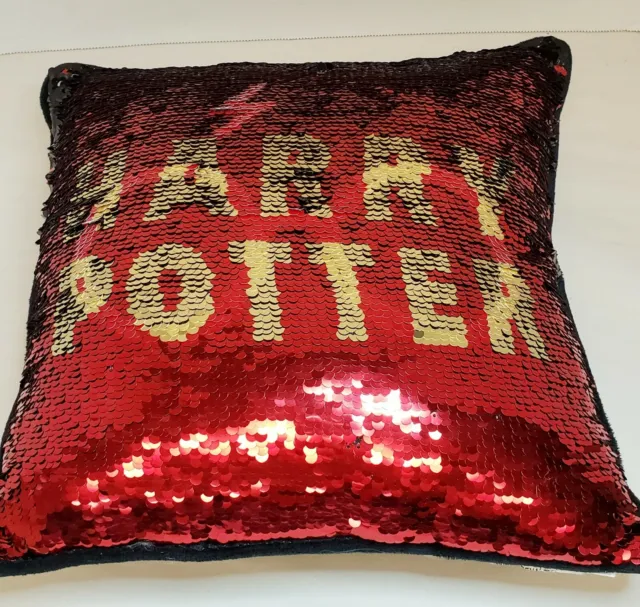 Harry Potter Reversible Sequin Throw Pillow Glasses and Scar/Harry Potter 12"