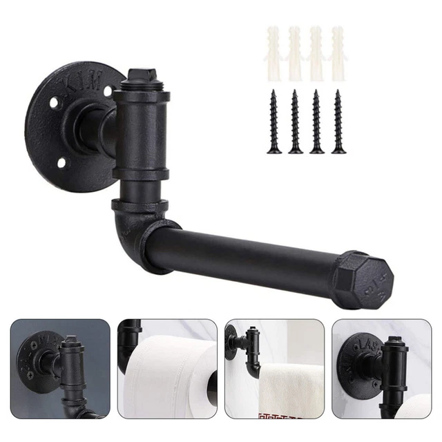 1 pieza estante de cocina toallero estante de tela de baño para hogar (negro)