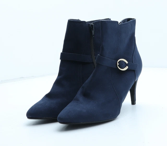 Principles Womens Blue Suede Bootie Boot UK EU