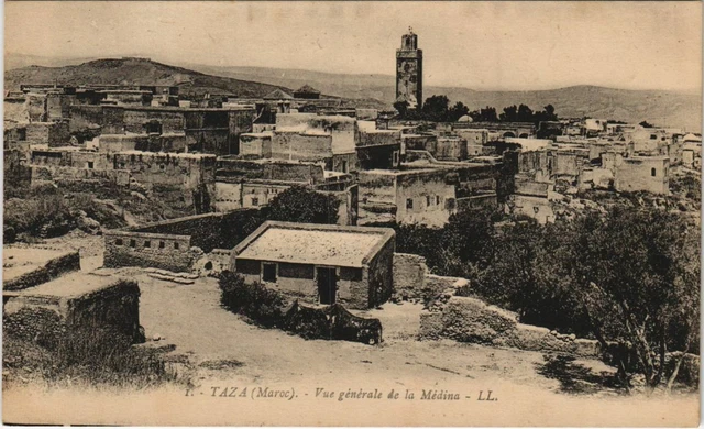 CPA AK TAZA Vue générale de la Médina MAROC (23611)