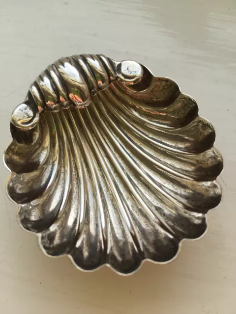 Lovely shell shaped vintage Italian silver 800 small trinket/dish
