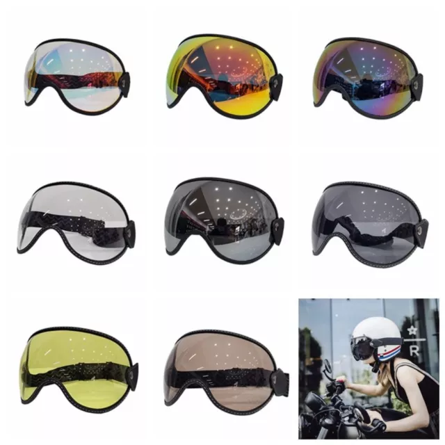 Bubble Visor Helmet Lens Shield UV Protection Shield Visor Glasses  Riding