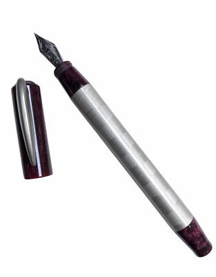 Visconti Penna Stilografica Polvere Di Stelle Satinata Argento 