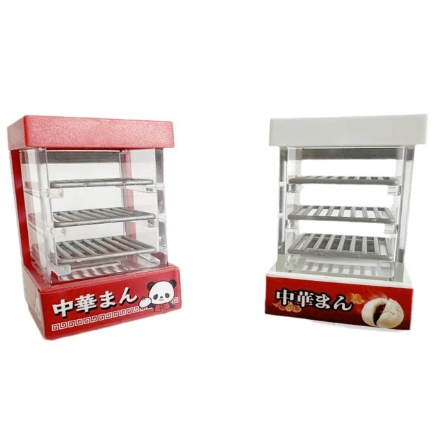 1:12 Scale Miniatures Dolls House Food Display Bread Cabinet Model Plastic Decor 3