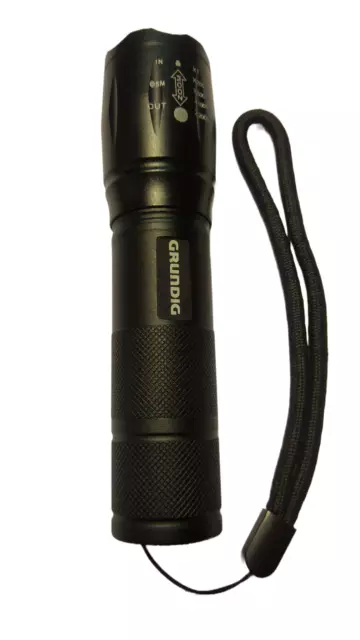 Militär Taschenlampe 5 Funktionen Stroboskop Camping GRUNDIG