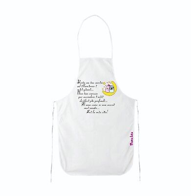 Grembiule Bianco Cucina Scritta Laurea Inizia la Festa laureata Idea Regalo 