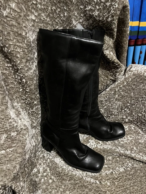1b99 virginia leather knee high boots
