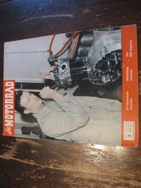 alte Zeitschrift Das Motorrad Nummer 4 23. Februar 1957