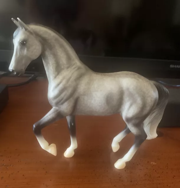 Breyer Reeves Classic Dapple Grey Warmblood Stallion Horse Figure