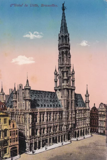 Postkarte - L`Hotel de Ville Bruxelles / Brüssel (54)