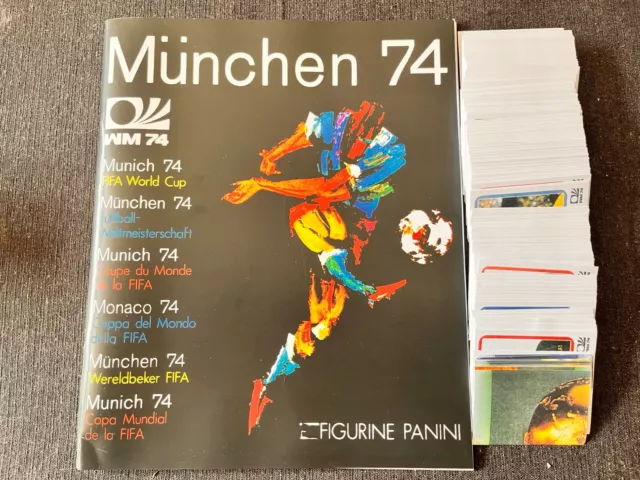 Panini Set Complet + Album Vide Stickers World Cup Munchen 74 Replica Mint