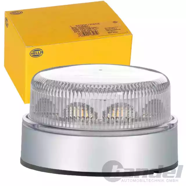 HELLA 2XD013979011 LED Warnleuchte Blitz-Kennleuchte Rundumleuchte RotaLED  Compact gelb