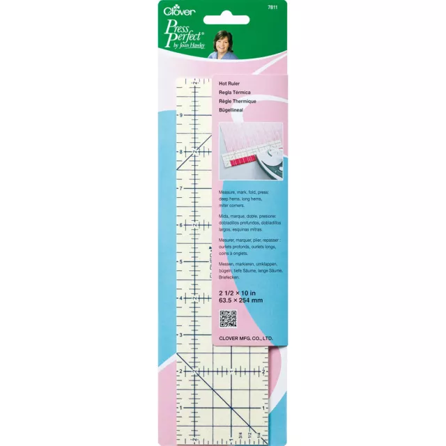 Press Perfect By Joan Hawley Hot Ruler 2.5"X10" 3