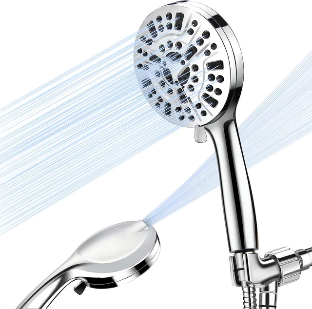 High Pressure Handheld Shower Head 10 Mode High Flow Hand Held Showerhead Set