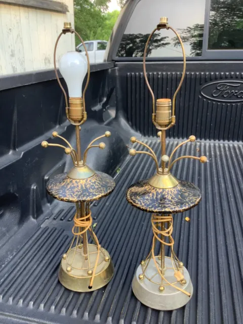 Vintage Atomic TABLE Lamps Mid Century