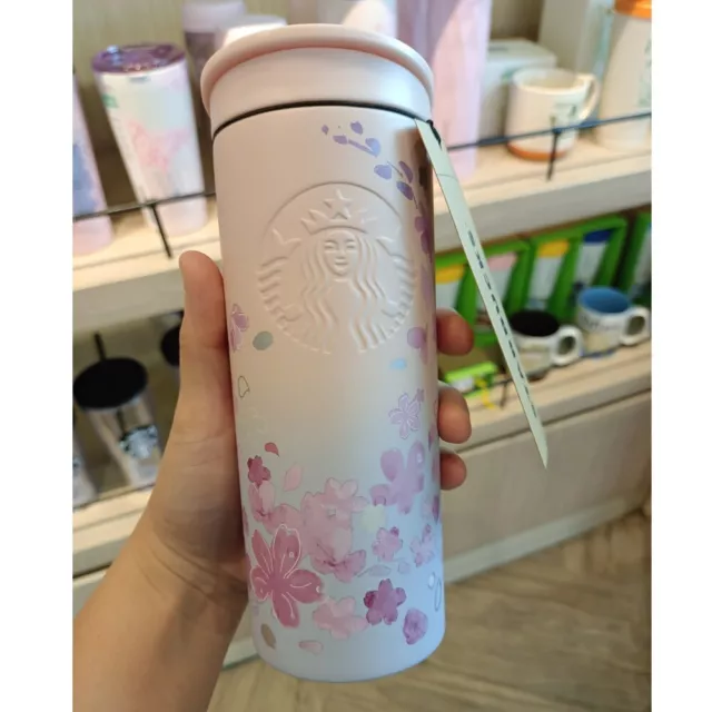 STARBUCKS TUMBLER GIFT New 2024 Stainless Sakura Cherry Blossom Gradient 12 oz. 85.99 PicClick