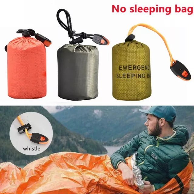 Extérieur Urgence Thermique Imperméable Couchage Rangement Sac Camping de Survie