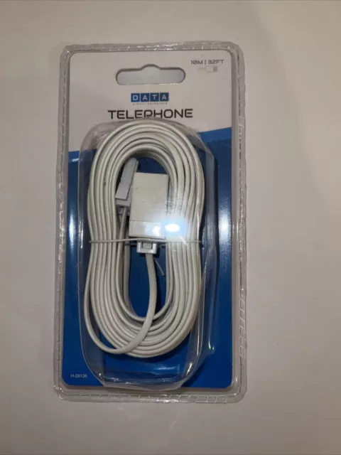Telephone Extension Lead - 10m / 32ft