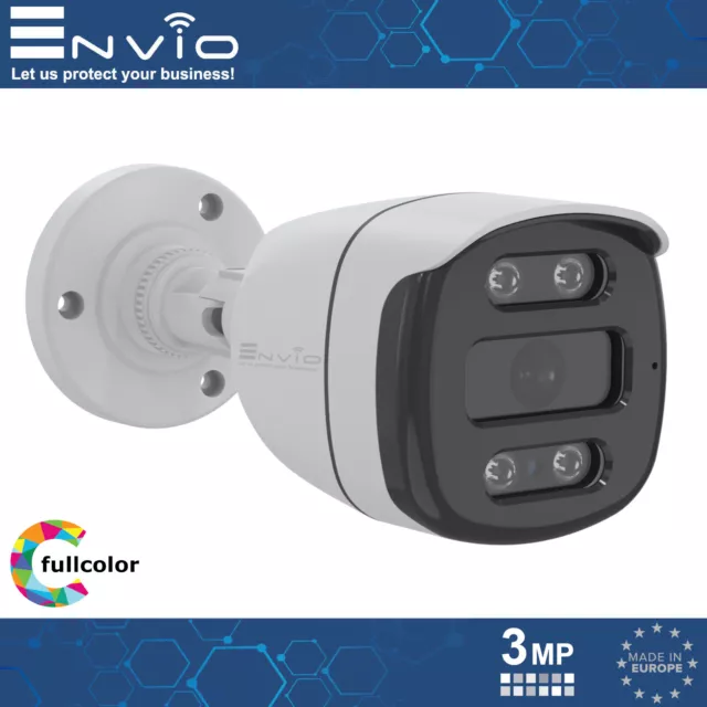 Telecamera Ip Full Color 4Mp Poe Onvif H.265+ Analisi Video Visione A Colori 30M