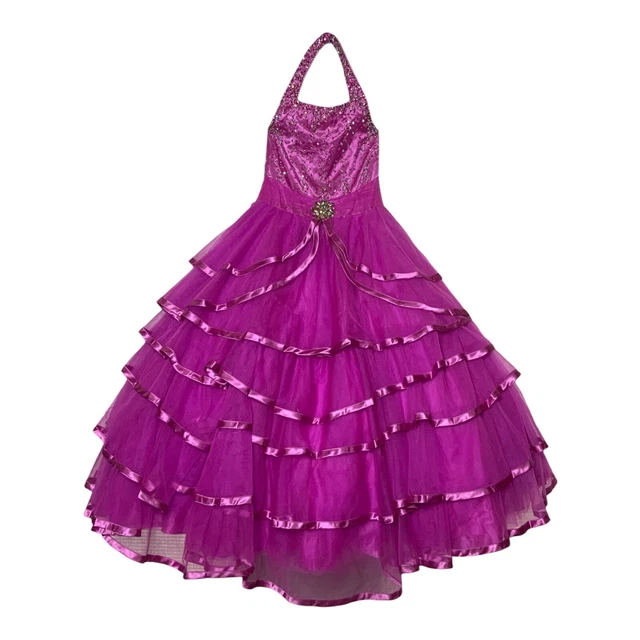 Girls Perfect Angel Formal Pageant Dress Gown Size 8