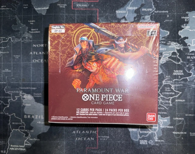 ONE PIECE CARD game 1 Display OP02 scellée Paramount war ENG EUR