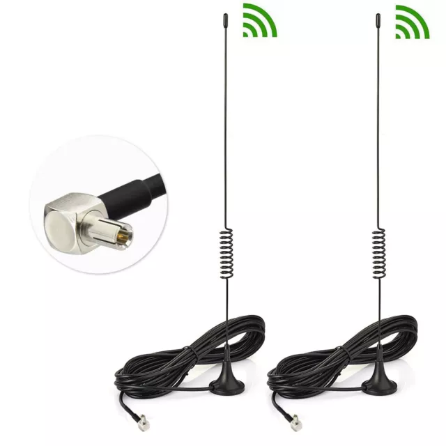 2x 4G LTE TS9 Antenna Esterna per Huawei E5573 E5786 E5372 E5577 Hotspot Mobile