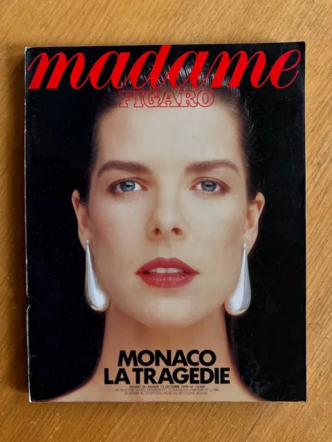 Madame Figaro - 13 octobre 1990 - Monaco, la tragédie