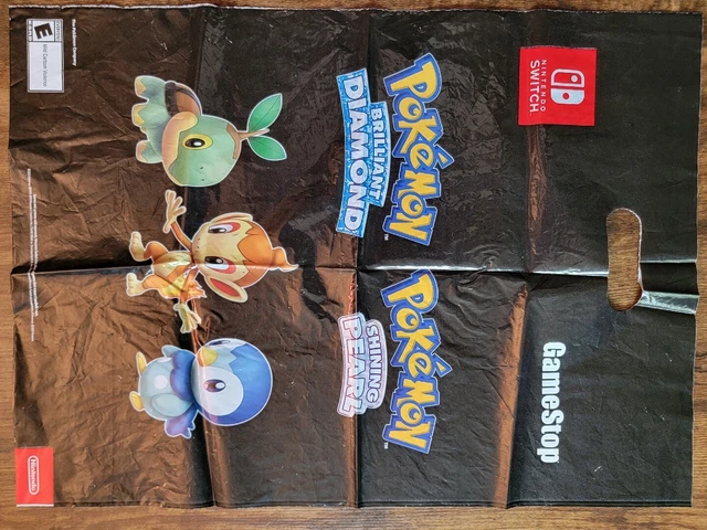 Pokemon Brilliant Diamond Shing Pearl Gen Generation 4 IV Promo Gamestop Bag