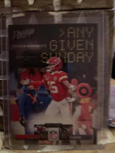Patrick Mahomes Prestige 2021 Any Given Sunday Kansas City Chiefs