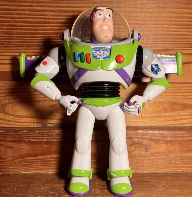 BUZZ LIGHTYEAR TOY Story 12" Disney Pixar Deluxe Action *missing Helmet