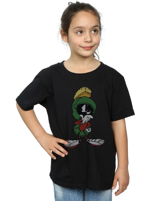 T-shirt Looney Tunes Marvin The Martian - Homme Taille L - Rouge Et Noir - 100% Coton - Neuf Avec étiquettes