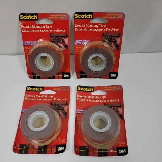 3M Scotch 40011915A Double Sided Mounting Foam Tape, 19mm x 1.5m Strong  White FS