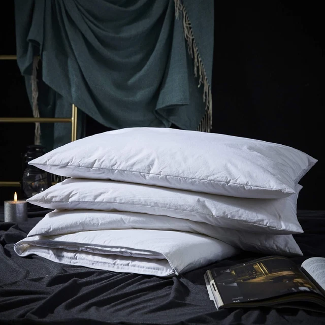 Adjustable Layer Goose Feather Pillow,Assembled Bed Pillow,100% Soft