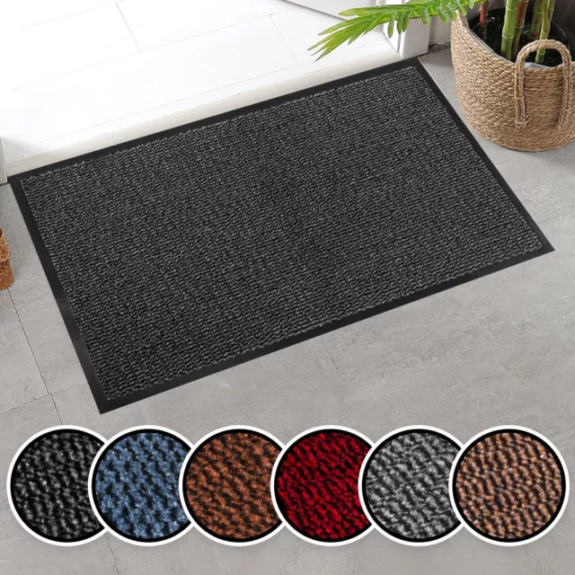 Heavy Duty Non Slip Door Mat Large Kitchen Home Floor Mats Barrier Dirt Trapper